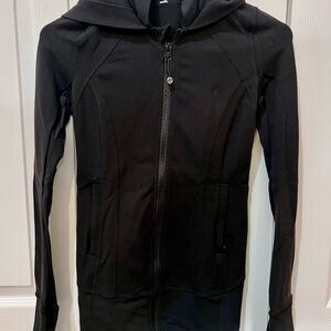 Lululemon Black Hooded Jacket Size 2